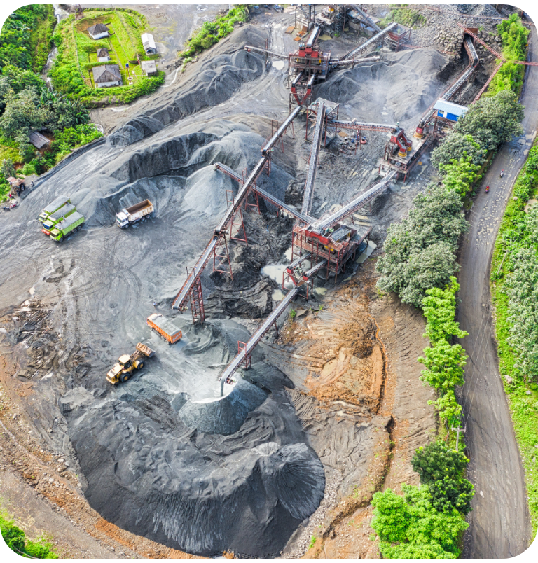 Copper mining operations Chile